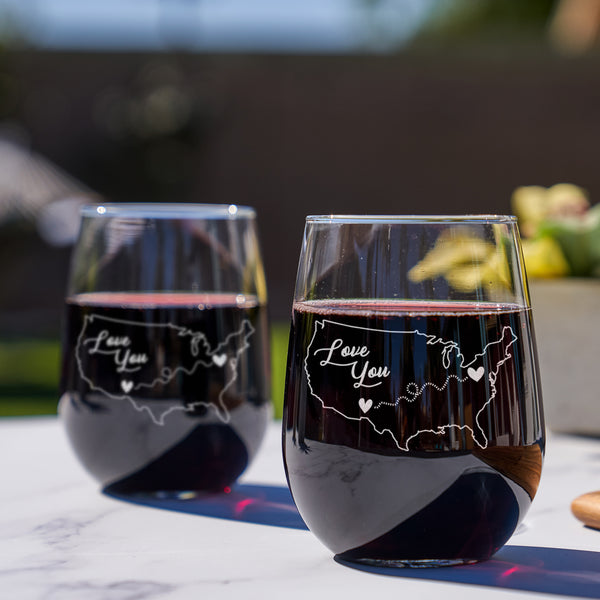 Long Distance Stemless Wine Glasses - Design: HOME2