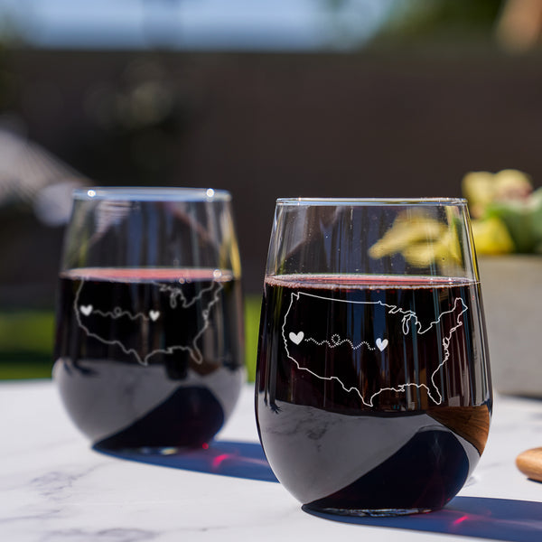 Long Distance Stemless Wine Glasses - Design: HOME2