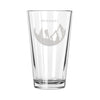 Etched Pint Glass Outdoorsman - Design: M4
