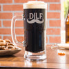 DILF Engraved Beer Mug - Design: DILF