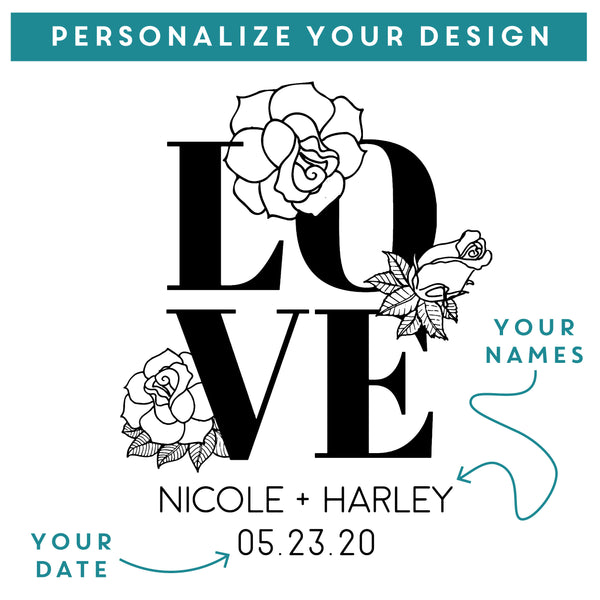 Personalized Cheese Board Rectangle Love - Design: N4