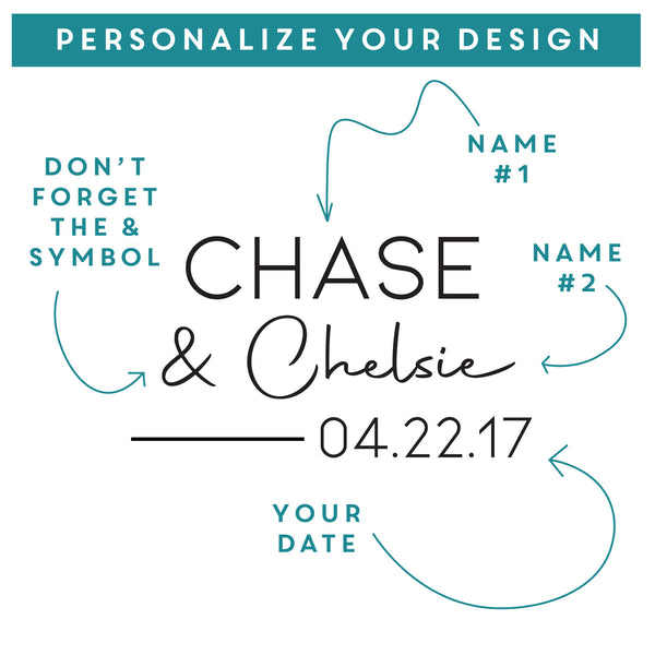 Relationship Personalized Beer & Wine Gift Set in Glossy Black, Design: N6