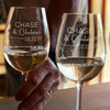 Relationship Personalized White Wine Glass - Design: N6