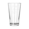 Personalized Minimalist Couples Pint Glass, Design: N9