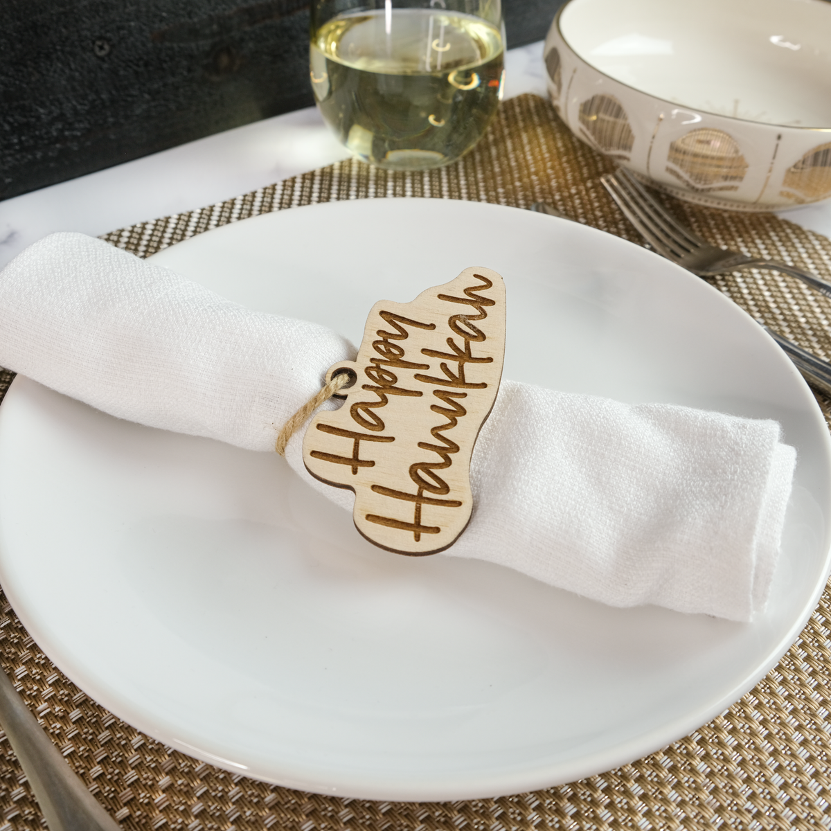 Hanukkah napkin rings sale