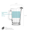 Personalized Initial Glass Pitcher, Design: K5