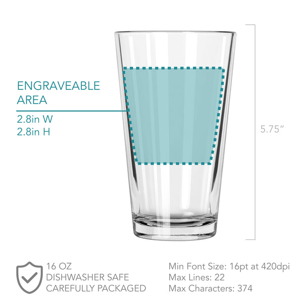 Personalized Pint Glass - Design: CUSTOM