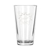 Personalized Comic Style Pint Glass, Design: M6