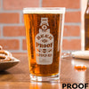 Etched Pint Glass - Design: PROOF