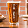 Personalized Godmother Beer Glass, Design: GDMA1