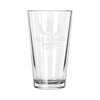 Personalized Western Wedding Pint Glass, Design: N11