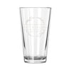 Couples Personalized Wedding Pint Glass, Design: N8