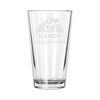 Punny Personalized Retirement Pint Glass, Design: RETIRED4