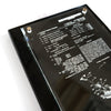 8"x10" Patent Plaque Award - Glass and Black Polished Wood
