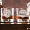 Engraved Whiskey Glasses Best Man - Design: B3
