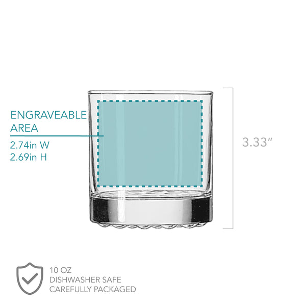 Personalized Whiskey Glass - Design: N8