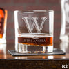 Engraved Whiskey Glasses Couples - Design: K2