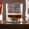Engraved Whiskey Glasses Swipe Right - Design: SWIPE