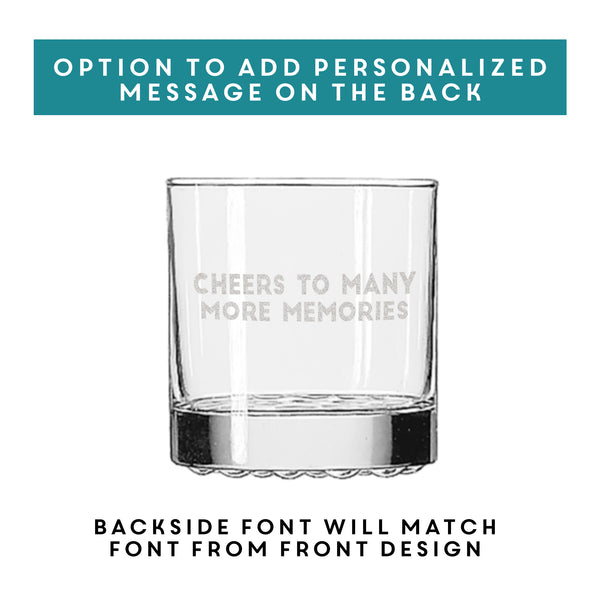 Custom Baby Footprint Whiskey Glass, Design: BB3