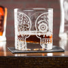 Dia De Los Muertos Engraved Whiskey Glass, Design: SKULL2