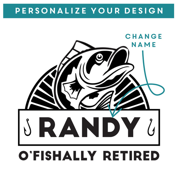 Punny Personalized Retirement Coffee Mug, Design: RETIRED4