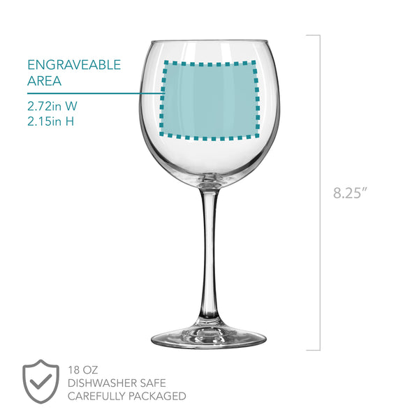 Happy Father's Day Wine Glass, Design: FD15
