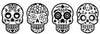 Dia De Los Muertos Engraved Whiskey Glass, Design: SKULL2