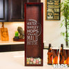 Small Rectangle Beer Cap Holder - Design: HOPS