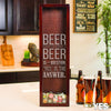 Small Rectangle Beer Cap Holder - Design: YES
