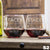 Etched Stemless Red Wine Glasses - Design: S2