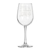 Personalized Step Parent Wine Glass, Design: STEP