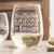 Personalized Stemless White Wine Glass - Design: CUSTOM