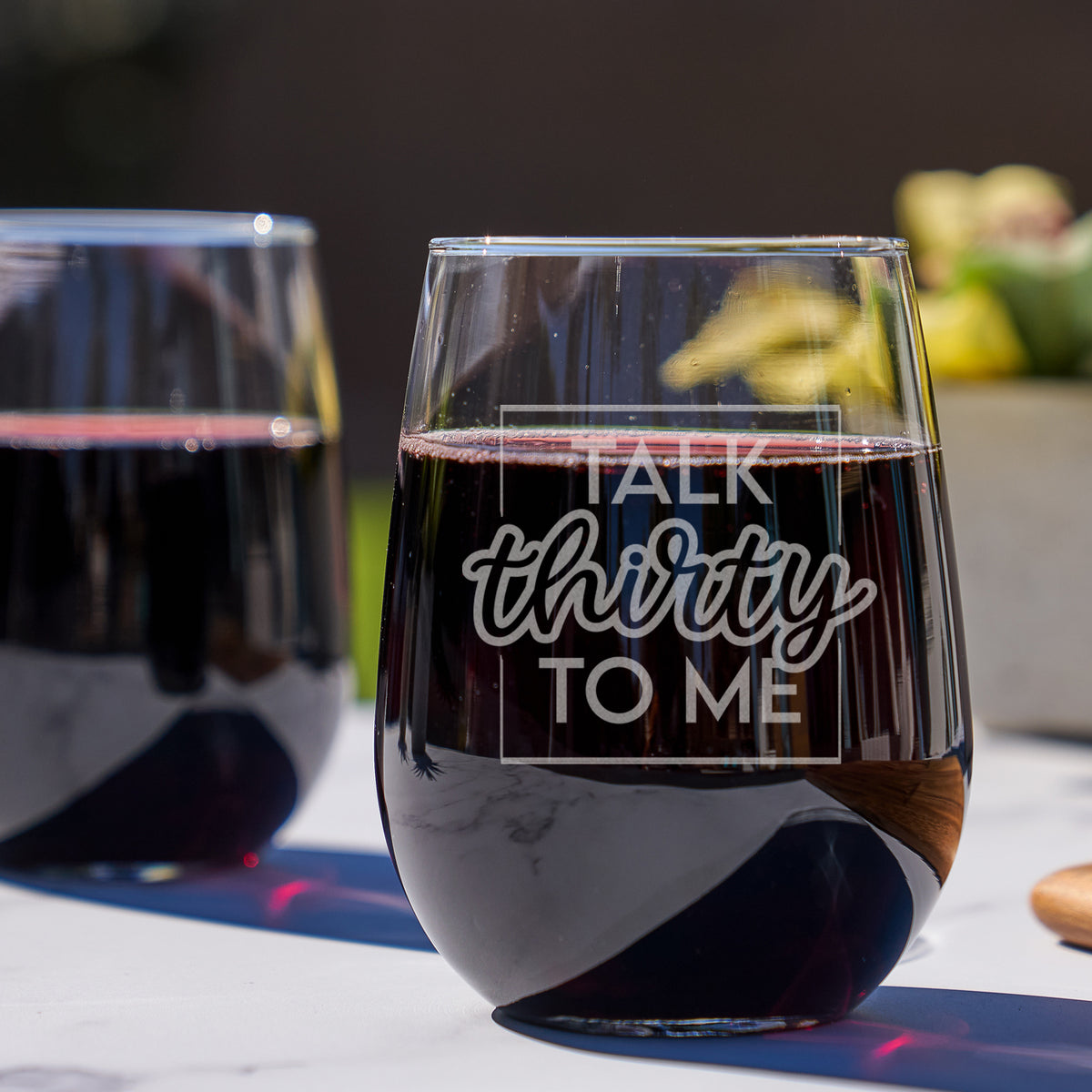 30th birthday on sale wine glasses