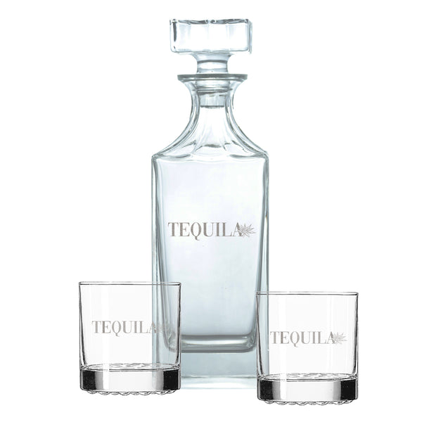 Tequila Decanter & Glass Bar Set - Design: TEQUILA