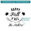 Rectangle Cheese Board Happy Fall Y'all - Design: TG1