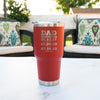 Dad Established Engraved 30oz Stainless Steel Tumbler, Design: DADEST