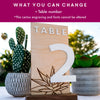 Desert Wedding Table Numbers, Design: DESERT