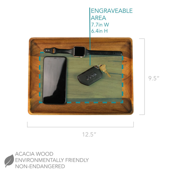 Small Wood Tray - Design: K2