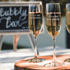 Champagne Flute Wedding Rescheduled - Design: TRYAGAIN