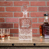 Etched Whiskey Decanter, Ornate - Design: CUSTOM