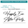 Wedding Reception Party Pint Glass - Design: WG7