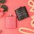 Happily Ever After Black and Pink Flask Set - Design: WG7