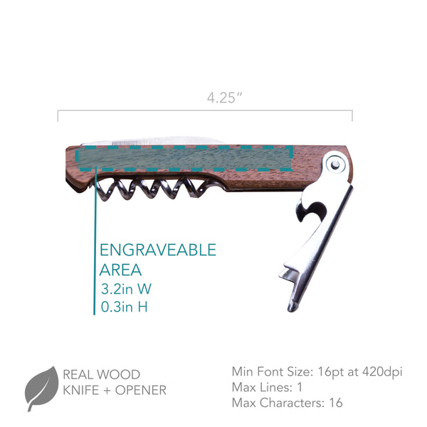 Personalized Date Wine Opener, Design: NUMERALS