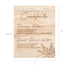 8x10 Desert Themed Wedding Signage, Design: DESERT