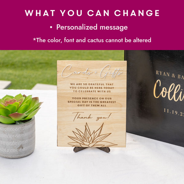 8x10 Desert Themed Wedding Signage, Design: DESERT