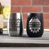 Metal Engraved Wine Tumbler Personalized Design/Logo - Design: CUSTOM