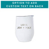 Personalized Wine Tumbler for Step Parent, Design: STEP