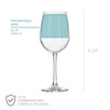 Couples Personalized Wedding Wine Glass, Design: N8