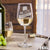 Etched White Wine Glasses - Design: FEEL