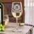 Etched White Wine Glasses Monogram - Design: M1